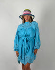 Mini dress Capri azzurro