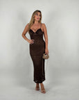 Tubino in pizzo brown