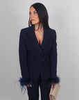 Giacca the queen plumage blu navy