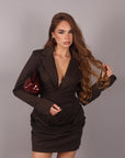 Dress giacca marrone