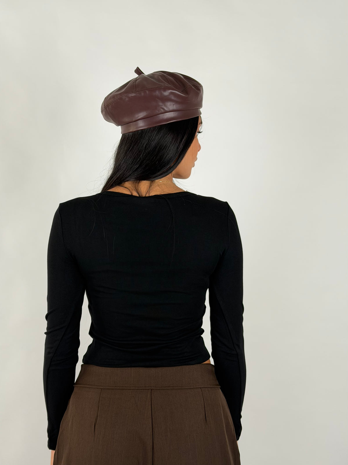 Maglia bottons nera