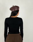 Maglia bottons nera