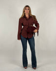 Camicia Bea bordeaux