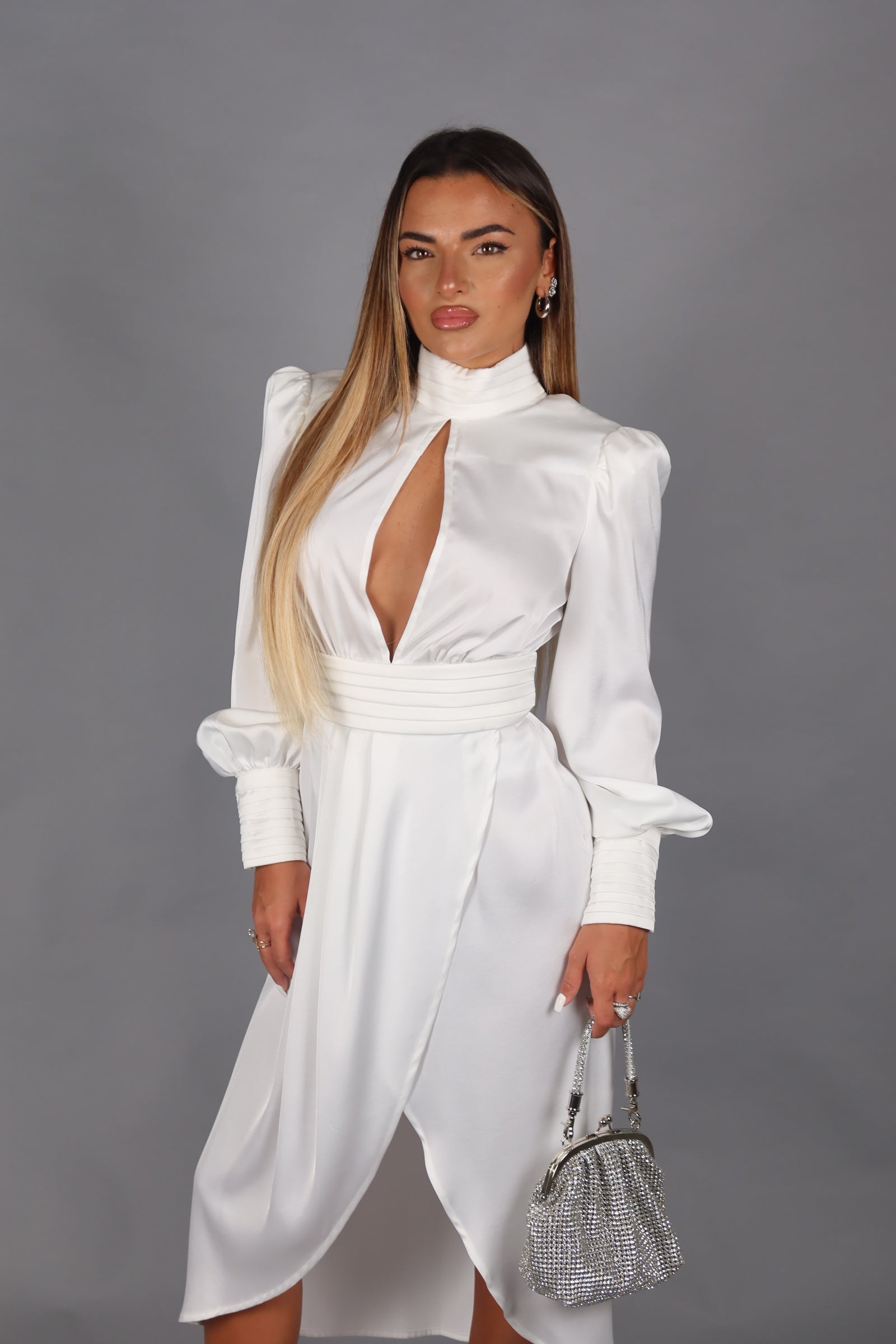 New athens dress off white