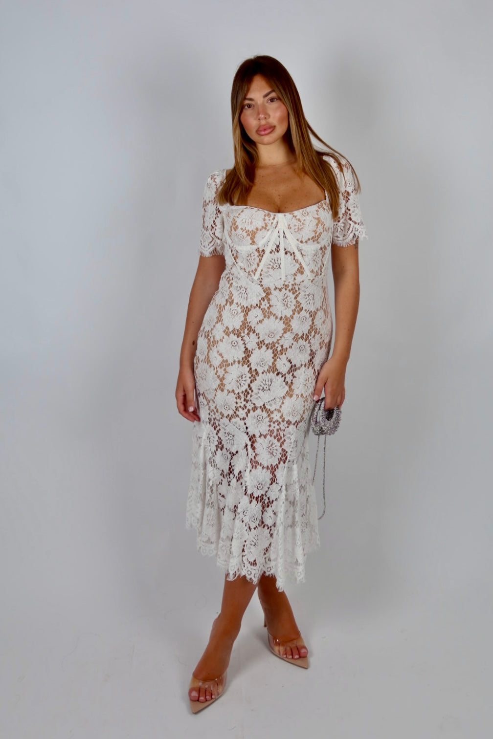 Dress chic White