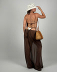 Set 3 pezzi costume e pantalone Brown