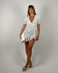 Mini dress pois bianco/nero