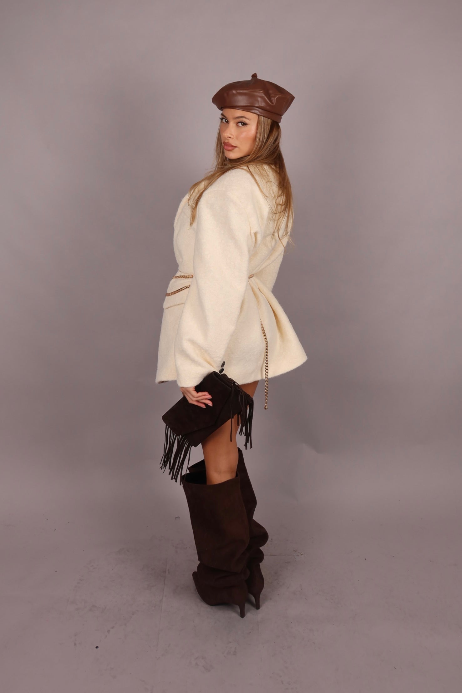 Blazer coat esmeralda White