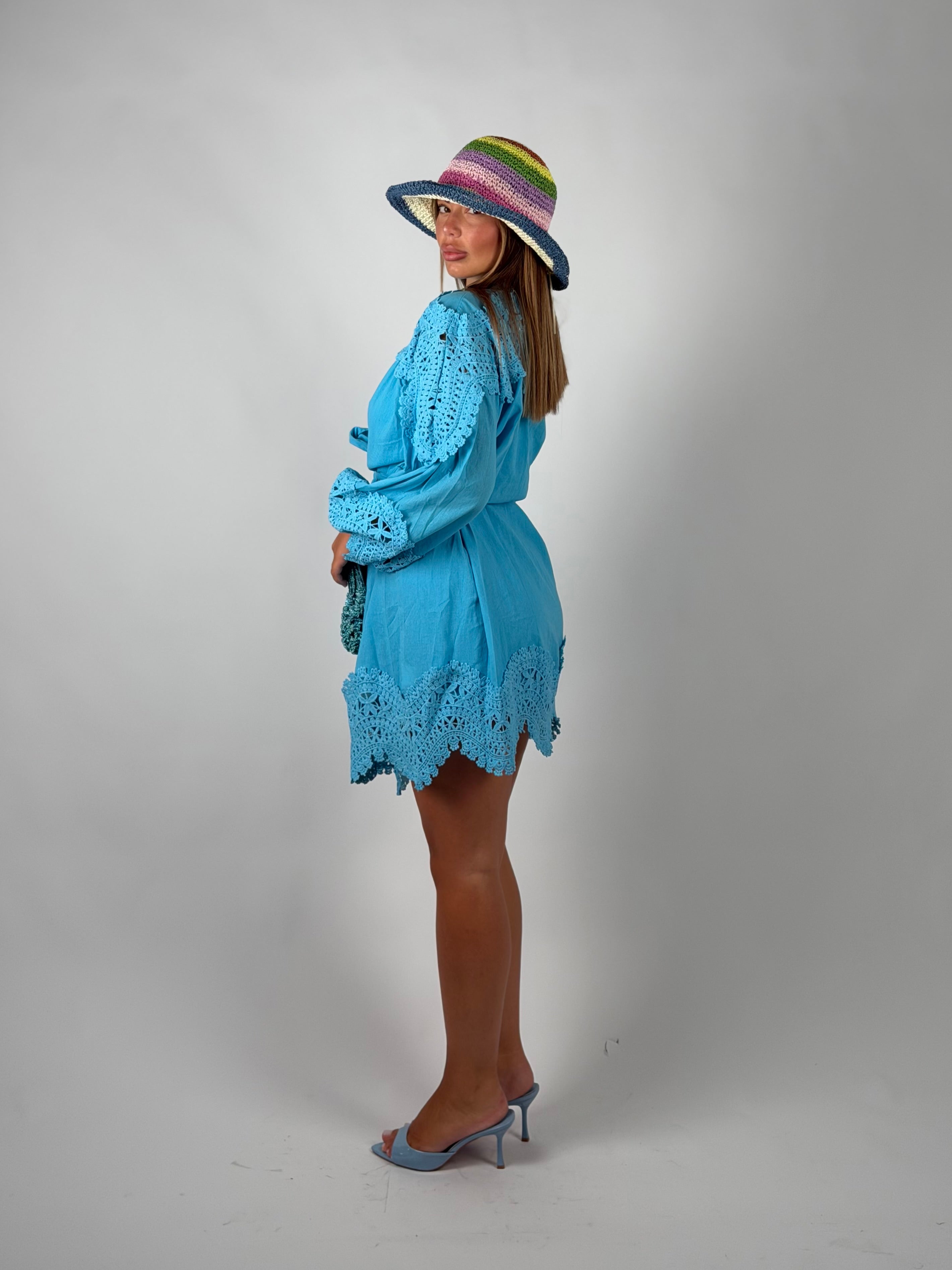 Mini dress Capri azzurro