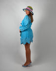 Mini dress Capri azzurro