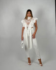 Top annabelle in pizzo White