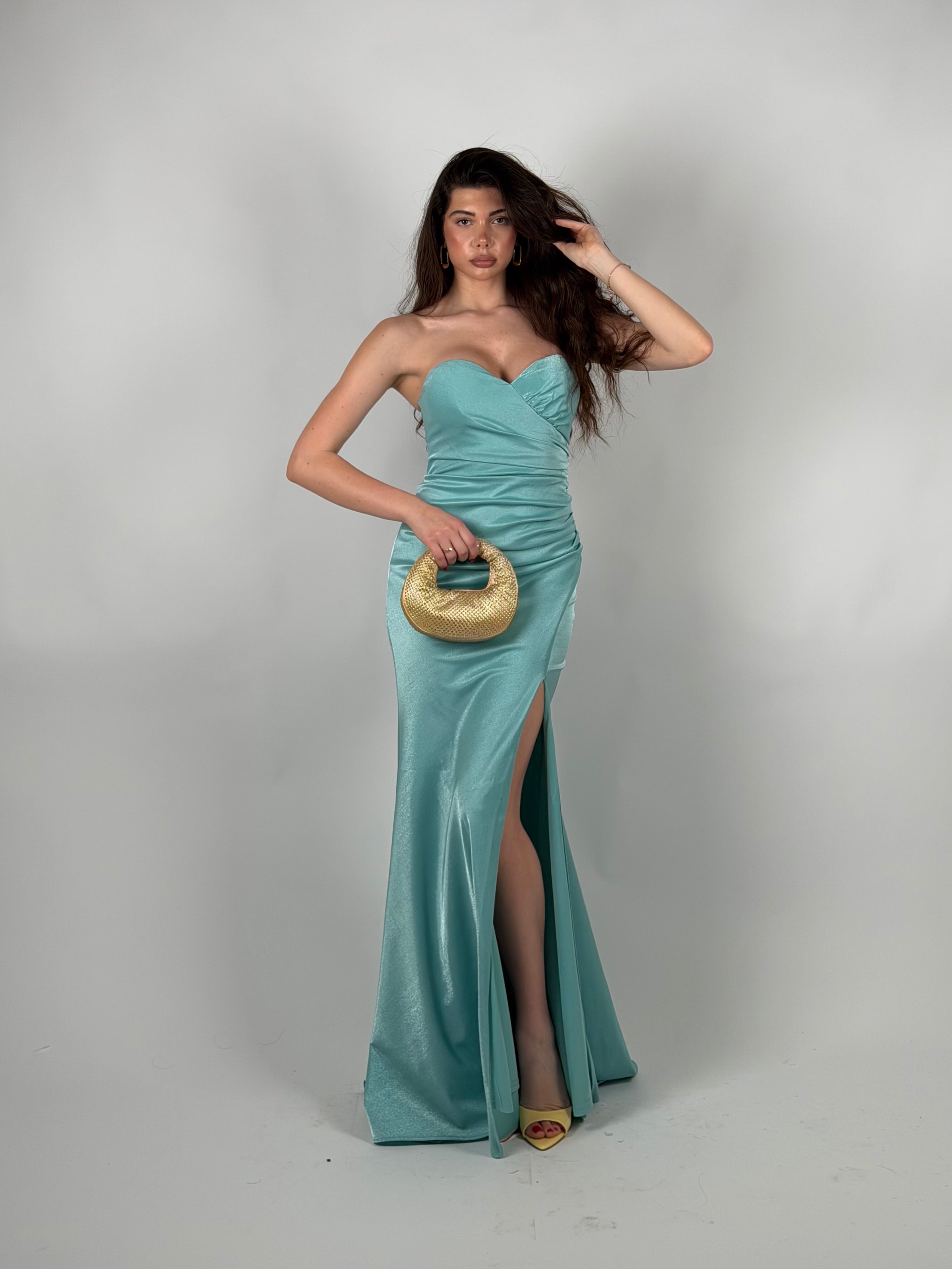 Dress Sofia verde tiffany