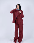 Tailleur tre pezzi bordeaux