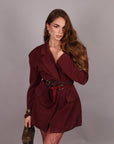 Blazer dress kira bordeaux