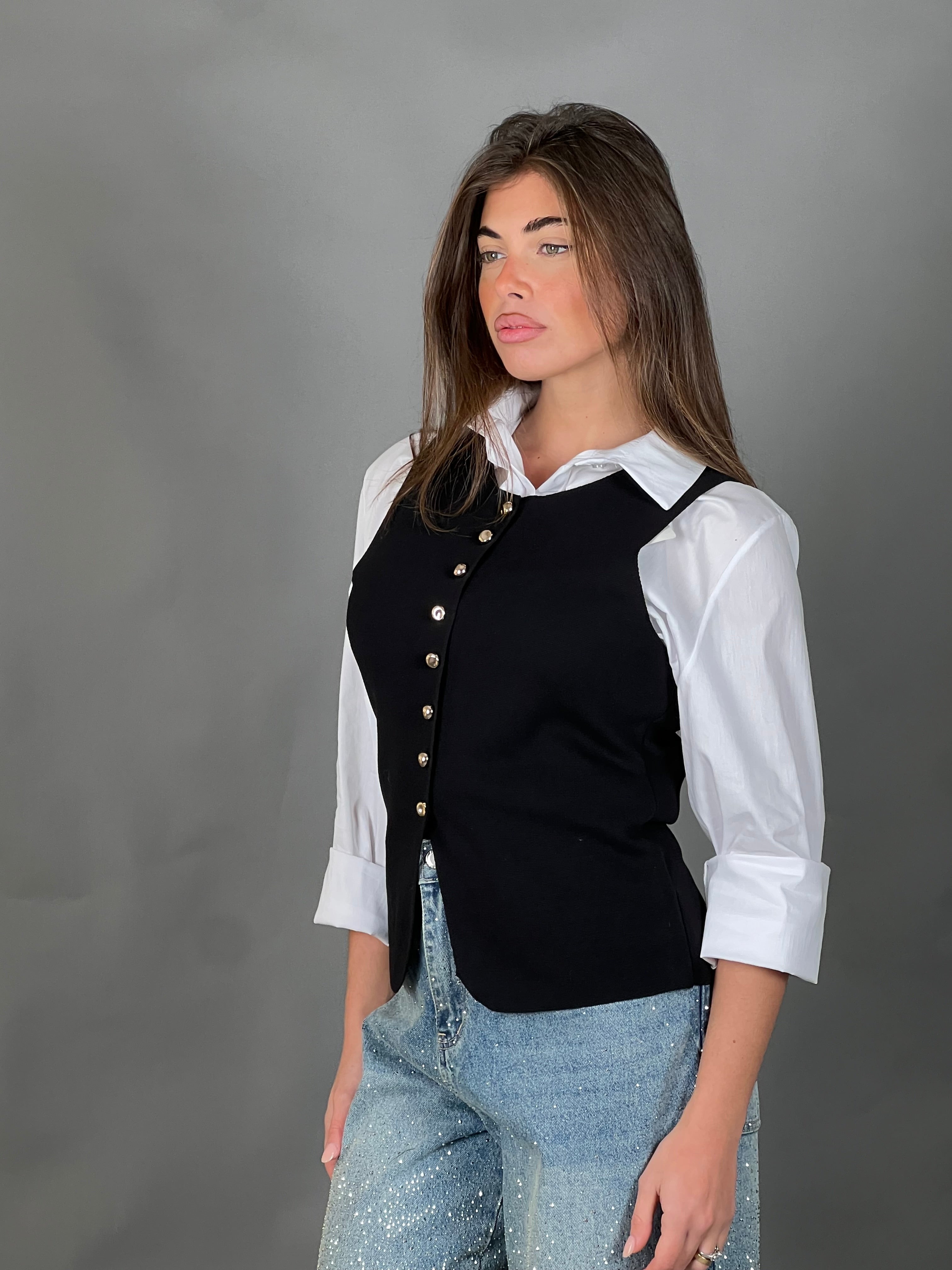 Camicia in cotone bianca