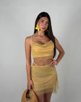 Coordinato Coachella gold