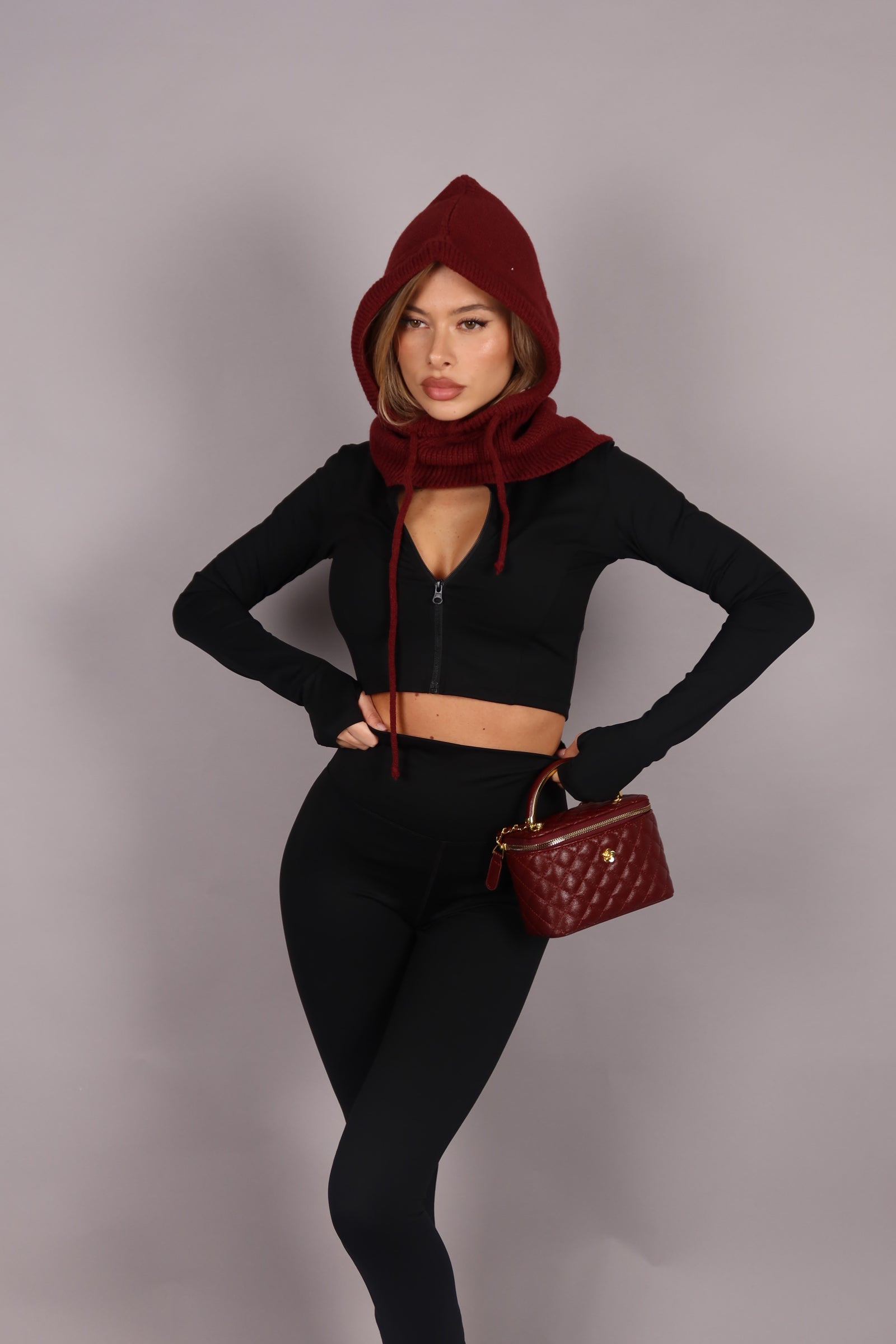 Coordinato gym tre pezzi nero