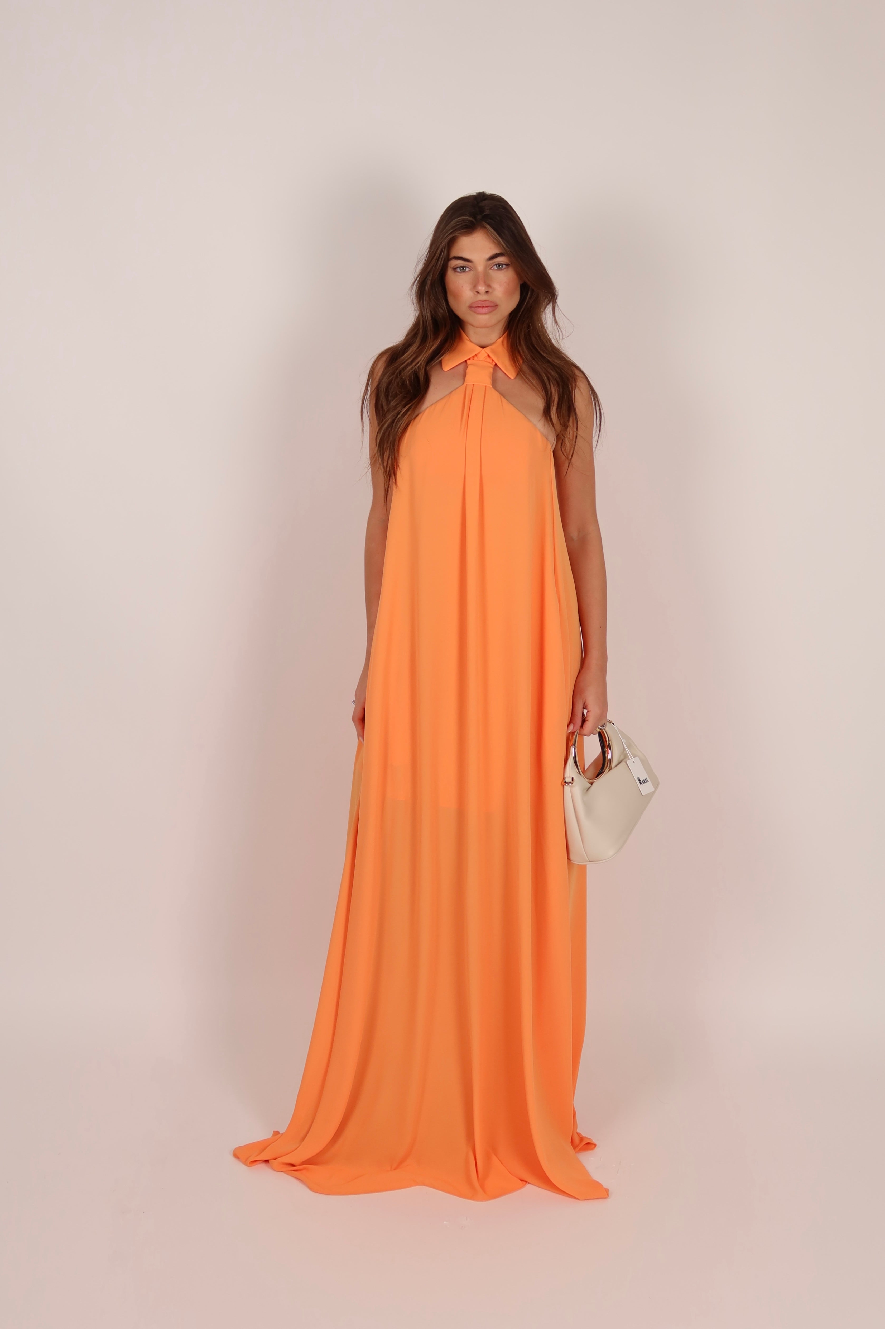 Necktie Dress orange