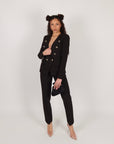 Slim pants basic black
