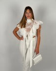 Top annabelle in pizzo White