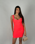 Mini dress bandage simply fluo