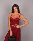 Bralette a cuore bordeaux