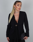 Tailleur kimono Valery nero