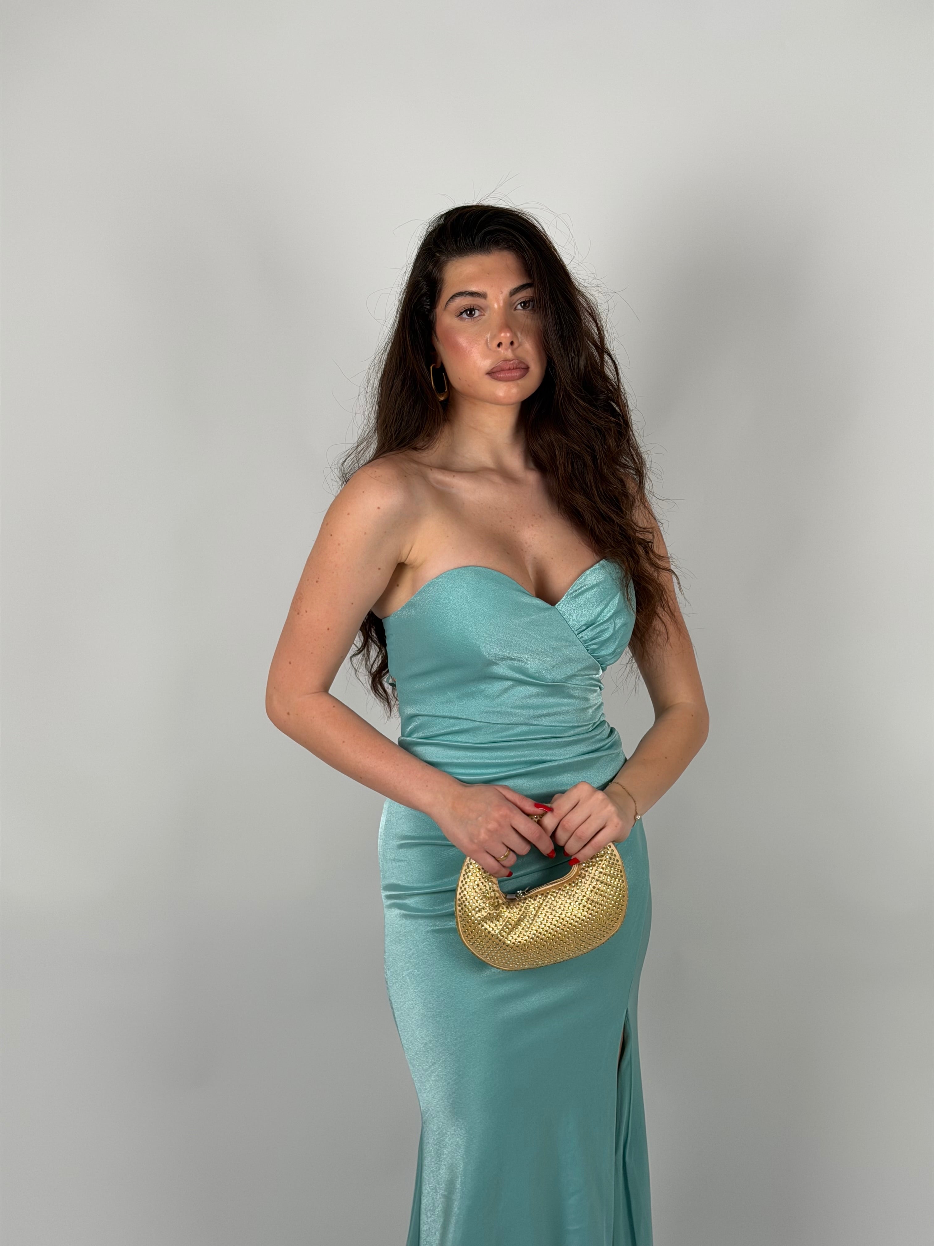 Dress Sofia verde tiffany