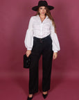 Camicia bianca con perline