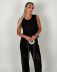 Coordinato melody in pizzo nero