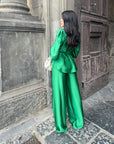 Kimono pants green (pantaloni)