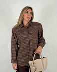 Camicia Scozia Brown