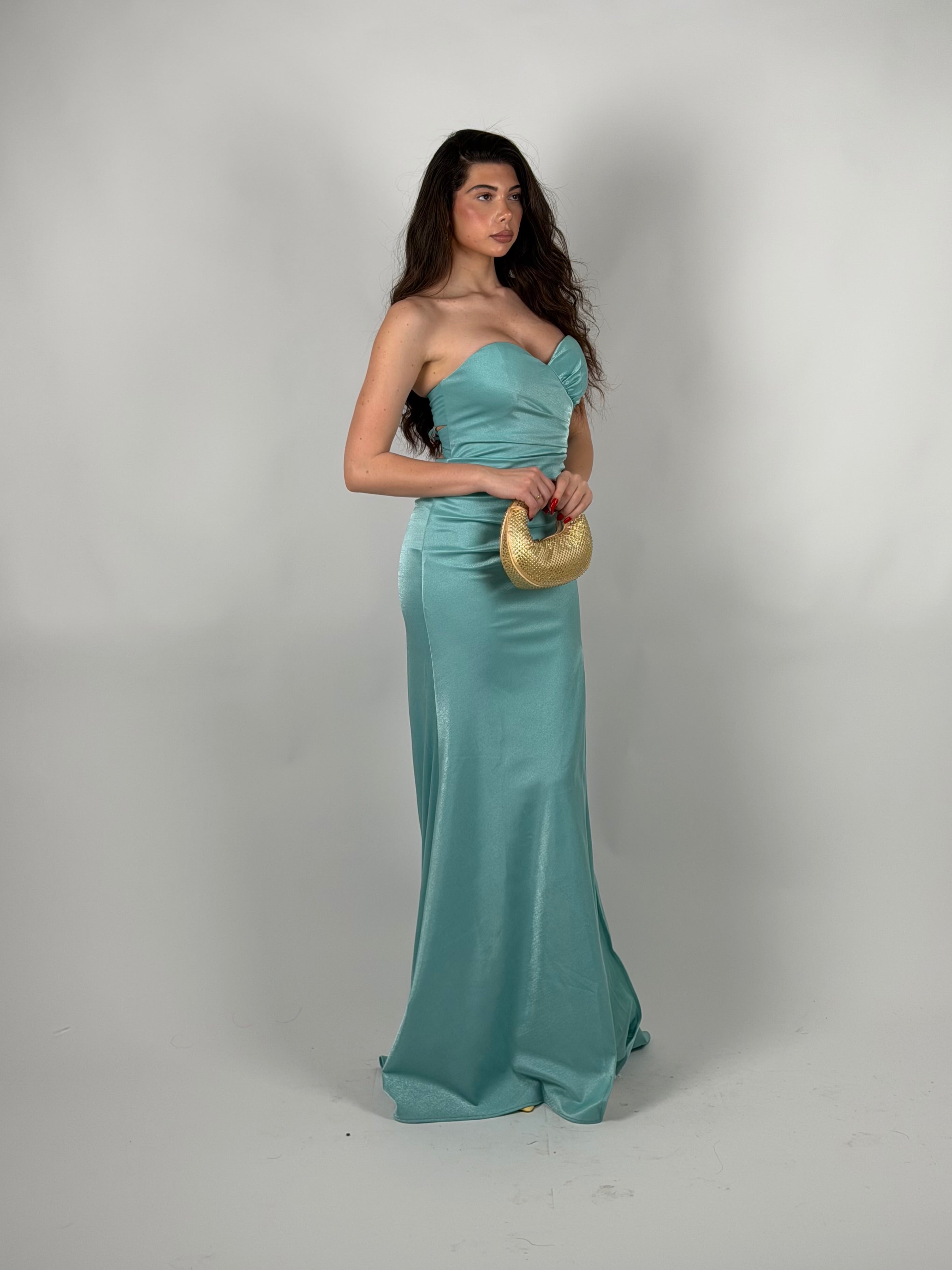 Dress Sofia verde tiffany