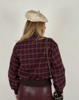Bomber Oxford bordeaux