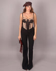 Corsetto nude/nero