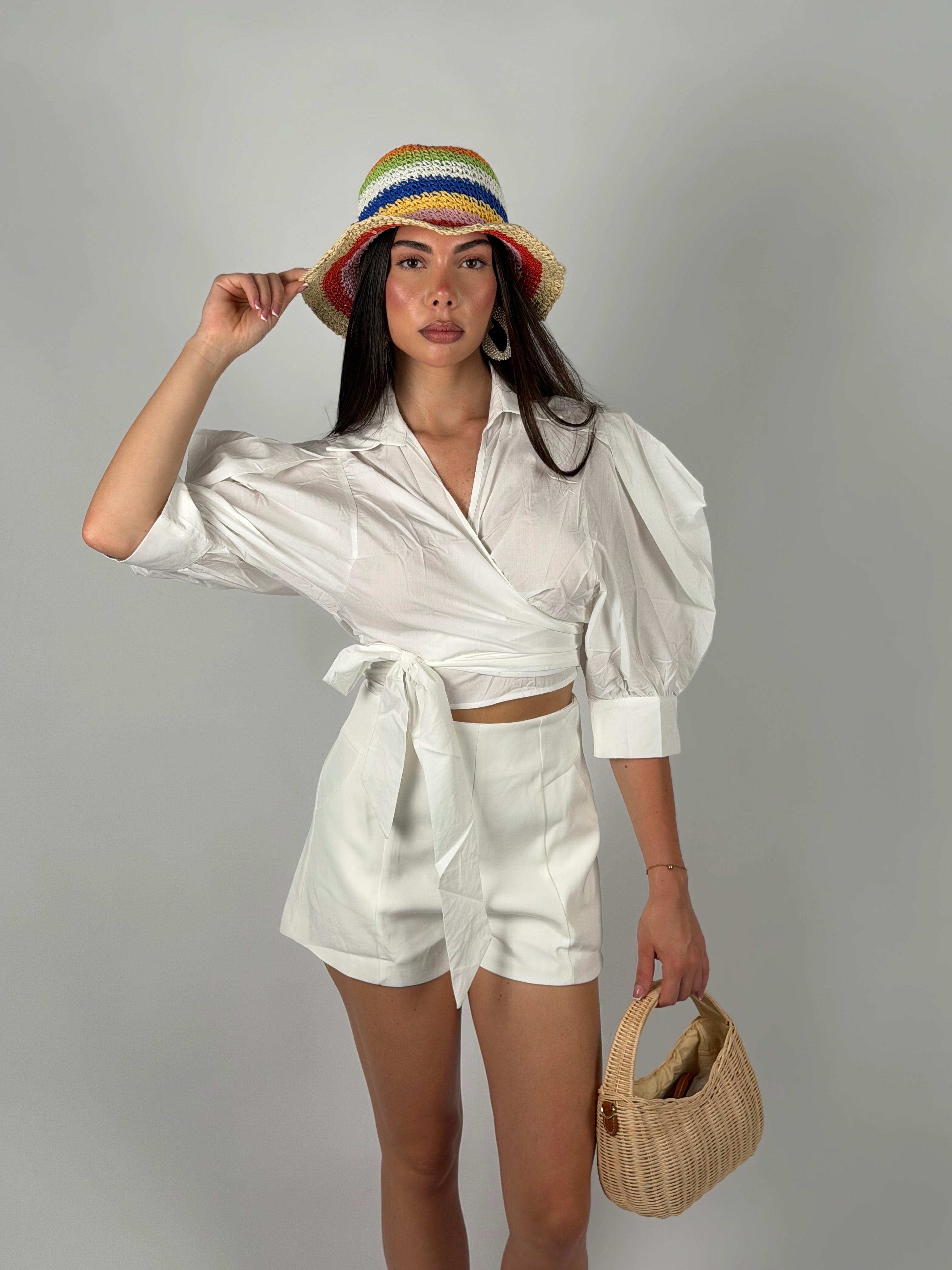 Shorts bianco basic