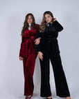 Tailleur velvet nero