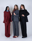 Tailleur tre pezzi bordeaux