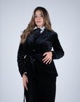 Tailleur velvet nero