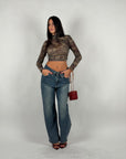 Jeans balloon wide