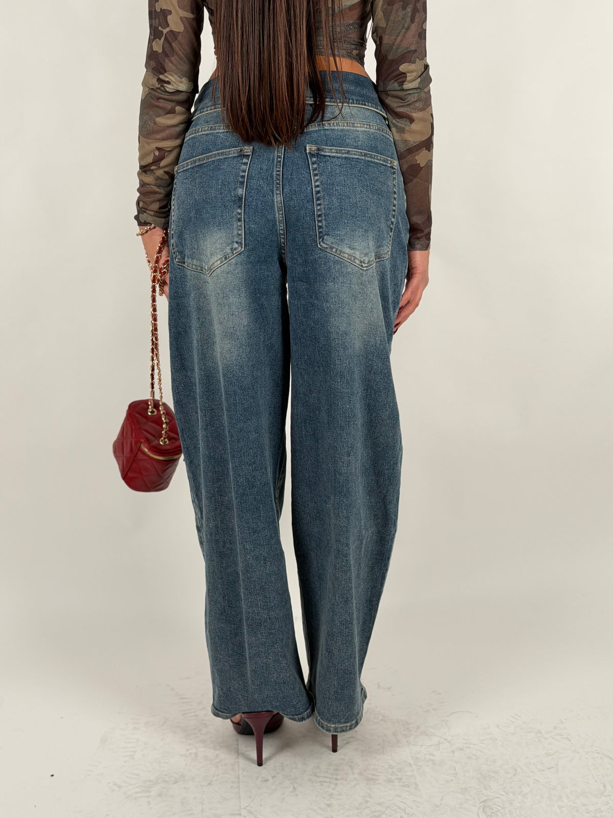 Jeans balloon wide