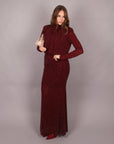 Dress allyson bordeaux