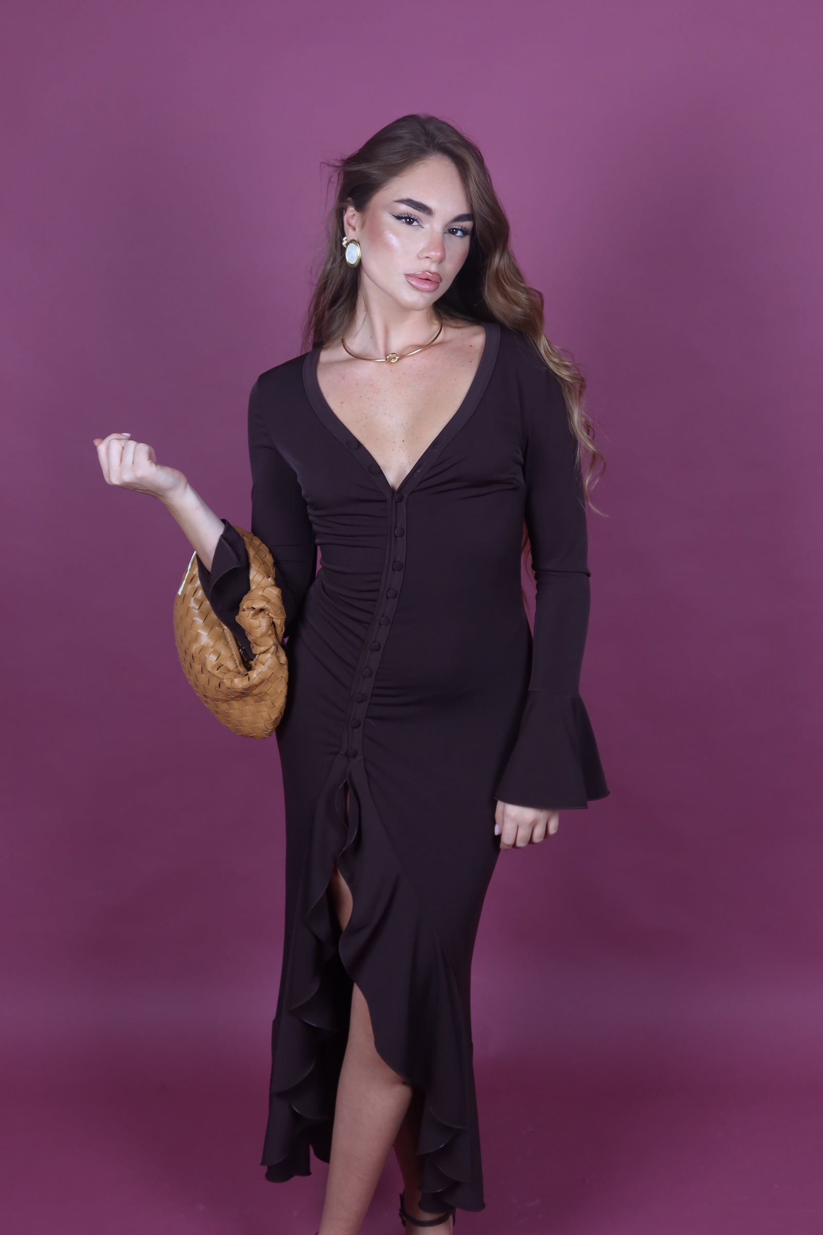 Dress midi Lola Brown