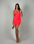 Mini dress bandage simply fluo