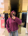 Felpa street style bordeaux