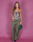 Pantalone basic verde