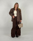 Pantalone balloon brown