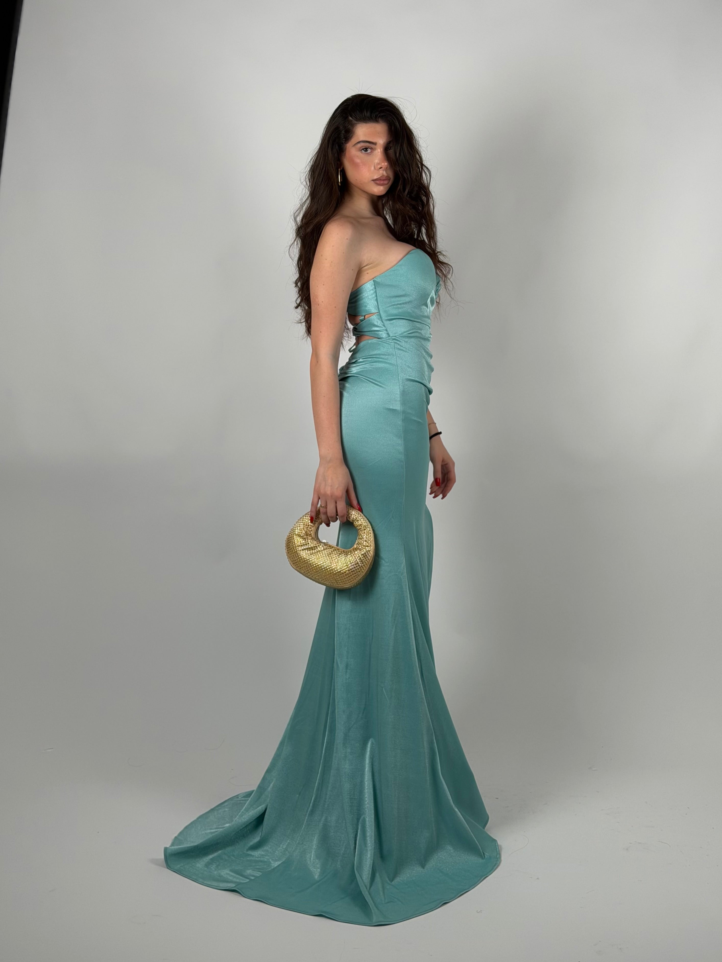Dress Sofia verde tiffany