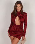 Mini dress Elite bordeaux