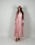 Maxi abito floreale Pink
